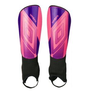 Umbro Ceramica Peewee Stirrup Soccer Shin Guards for Kids  Pink
